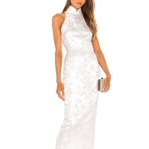 SUA LEE Jill Chinese Jacquard Pencil Dress BRIDAL